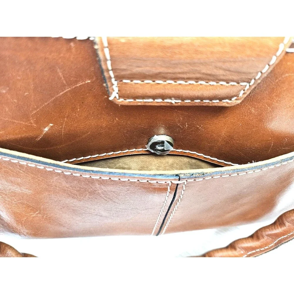 Patricia Nash Venezia Shoulder Bag Carmel Tan Leather Twisted Rope Handle